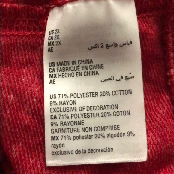 Style & Co pink long sleeve Joyful tee, NWT 2X - Picture 8 of 8